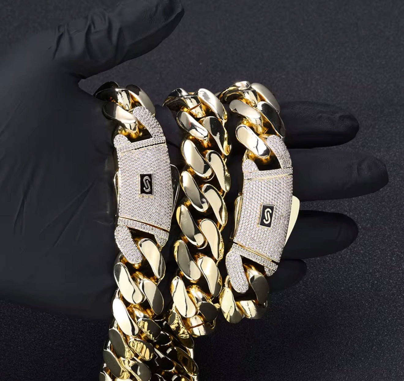 Monaco chain , 20mm, 22 inch