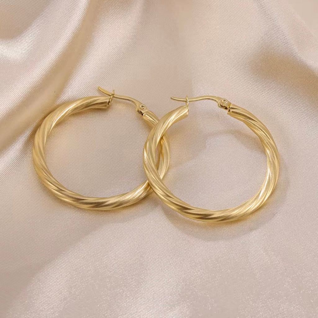 Loop Twist Dough Earrings