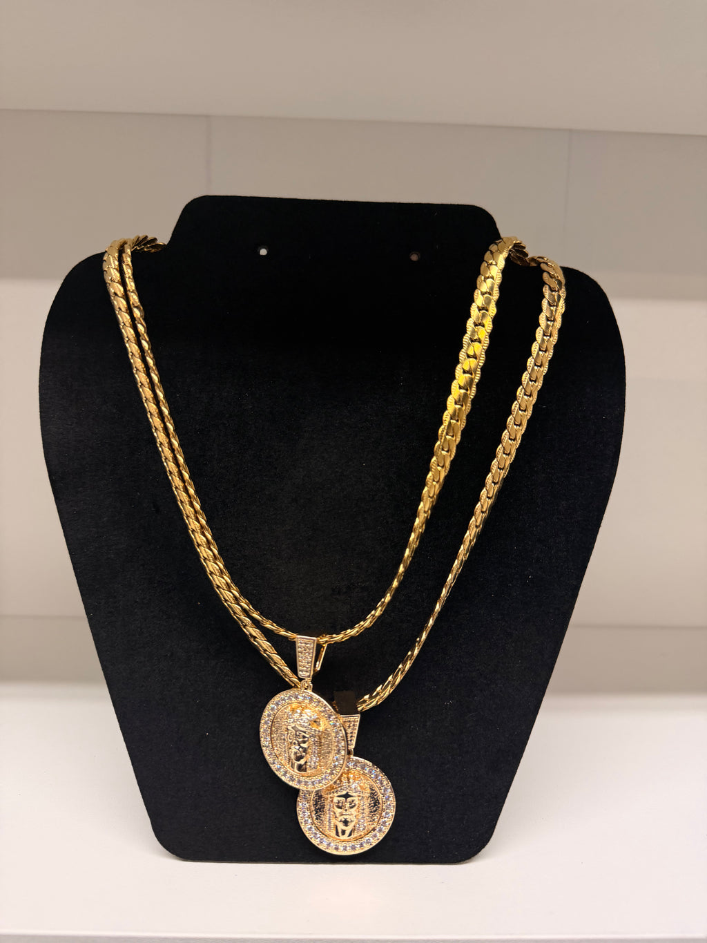 Snake necklace 24” 18k GP
